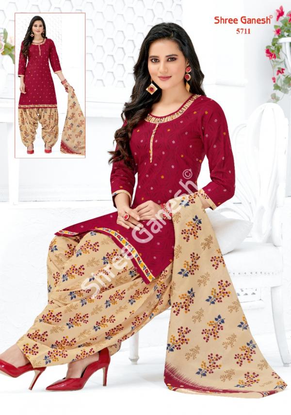 Shree Ganesh Panchi Vol-7 Cotton Patiyala Designer Dress Material